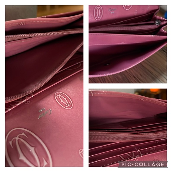 Authentic Cartier Pink Patent Wallet - Picture 11 of 16